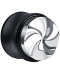 Top Tier 51mm Coffee Gravity Distributor For Espresso Portafilters, sleek five-blade base, precision tool for leveling puck work.