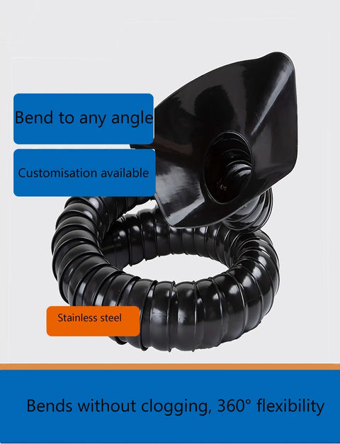Kick Dust To The Curb With This Flexible Gooseneck Fume Extraction Arm Designed For Industrial Welding Smoke Capture, featuring a stainless steel flexible hose.