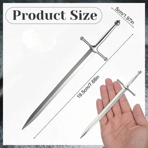 Sword Letter Opener With Ergonomic Handle And Precision Blade, Envelope Slitter for Fast Mail Opening, office and home desk tool