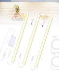 Plug In Under Cabinet Light Kit 3 Pack 12 Inch LED Light Bars 4000K Natural White Dimmable With Touch Dimmer Bright LED Strip For Kitchen Cabinets Counters Desks Workbenches Shelves Closets Garage.