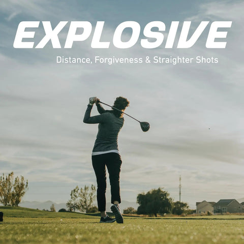 Woman golfing with Women's Complete Golf Club Set For Beginners With Driver, Fairway Wood, Hybrid, Irons, Putter, Stand Bag And Headcovers Right Hand Regular Or Petite Lightweight Graphite Shafts For Easy Swing And A Game Ready Fit From 5 Foot 3 Inches To 5 Foot 9 Inches on a clear day.