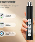 Handheld Rechargeable Milk Frother Wand With Detachable 3 Stainless Whisks, Three Speed Electric Whisk For Coffee Lattes