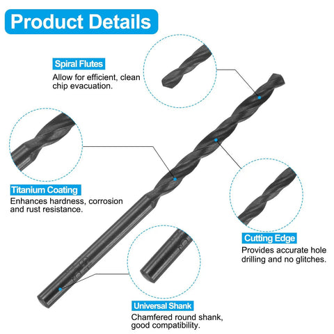 Pro Grade Tap And Drill Bit Set For DIY Projects Includes Two 8 40 UN Taps And Two 3 5mm Drill Bits In Black Oxide HSS 6542 High Speed Steel with spiral flutes and titanium coating.