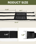 Universal Tree Stand Seat Replacement For Hunting With Adjustable Strap product dimensions and buckle details
