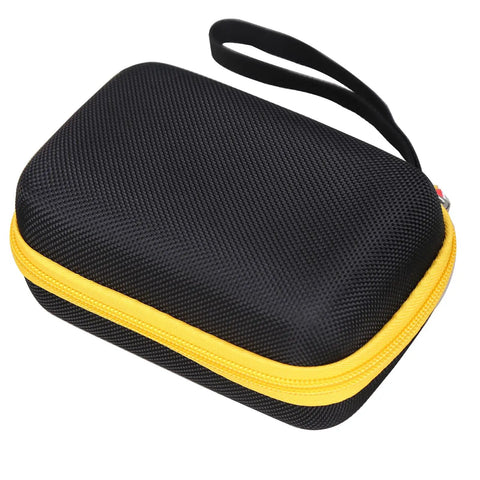 Rugged EVA Hard Case For A10 Apex And A10 Pro Digital Laser Tape Measure, Shockproof With Mesh Pocket, Dustproof Travel Organizer Bag For Tools And Accessories black hard EVA case with yellow zipper and wrist strap