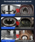 Comparison of new and old Wheel Bearing And Hub Assembly 5 Lug With Abs For VW Jetta Beetle Golf GTI Passat Tiguan And Audi A3 TT CC Front