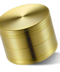 2 Inch Zinc Alloy Spice Grinder With Magnetic Lid Gold Finish Grinds Smoothly Like A Champ And Evenly Built Tough And Easy To Clean