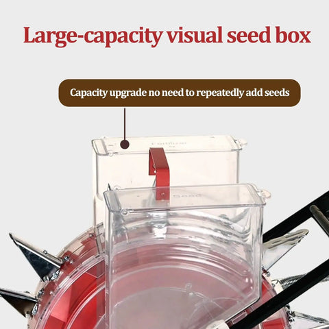 Manual Seeder For Easy And Efficient Sowing With Equidistant Quantitative Row Planting And A Rustproof Broadcast Spreader seed box