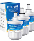 Replacement Refrigerator Water Filter For DA29-00003G B F A Series And Compatible Models 3 Pack with packaging visible