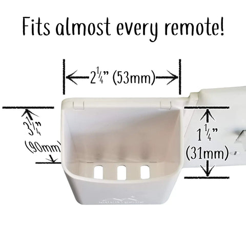 No-Screwups Remote Control Holder Wall Mount Installs In Seconds With No Damaging Screws Or Tape Keeps TV Ceiling Fan And Roku Remotes Right By The Light Switch For Quick Hassle-Free Remote Organization