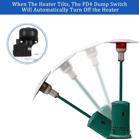 Patio Heater Replacement Parts Kit With Thermocouple And FD4 Dump Switch Safety Sensor demonstration image