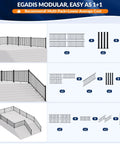 Rock Solid Aluminum Porch And Deck Railing Kit With 6 Foot Span And 36 Inch Height Astm Certified Outdoor balcony fencing modular setup.