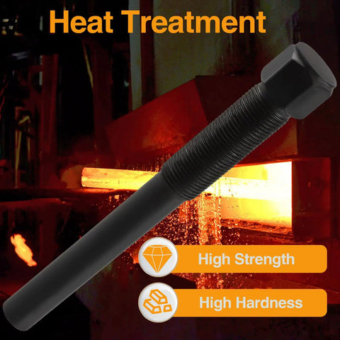 Golf Cart Drive Clutch Puller Bolt Removal Tool For EZGO 4 Cycle 1994 And Up And 2 Cycle 1971 1993 Heavy Duty 50CrV Steel With Blackened Finish For No Fuss Gearbox Maintenance And Long Lasting Performance, heat treated bolt