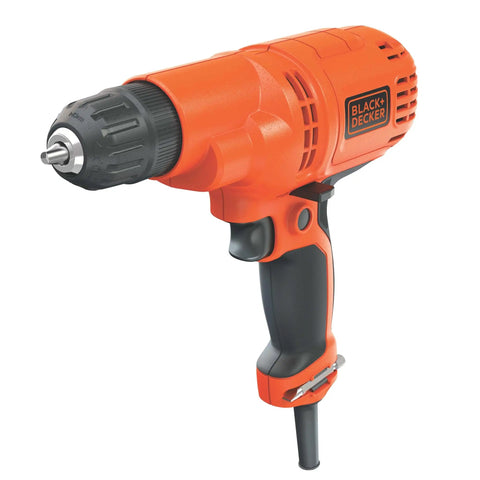 Corded Drill With 5.5 Amp Motor And 3/8 Inch Chuck, Variable Speed For Precise Drilling, Compact And Handy For Tight Spaces, Onboard Bit Storage For Quick Bit Changes And Small DIY Projects