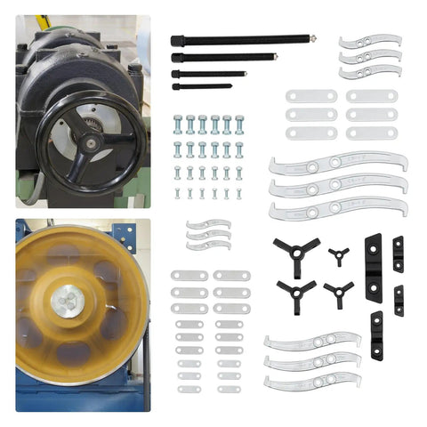 Heavy Duty Gear Puller Set With 2 3 Jaw Bearing Puller Kit Featuring Reversible Jaws For 3 4 6 8 Inch Hub Separator Using Hardcore Alloy Steel Build That Will Not Bend Under Pressure It Is A Badass Choice For Gearhead Crew Upgrade Garage Tools, bearing puller kit parts