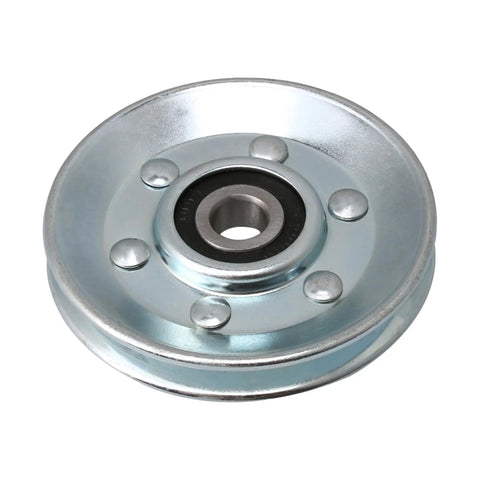 Heavy Duty 73x10mm Iron Cable Pulley With V Shape Wheel Bearing Idler Quiet Steel Load Bearing Up To 215KG for gym and garage