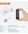 Outdoor IP68 Cat6 Shielded Ethernet Coupler 6 Pack Waterproof RJ45 Connector For CAT5E CAT5 Rugged Weatherproof Ethernet Extender For IP Cameras And PoE Devices 3.2in