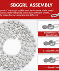 Bike Chain Tool Repair Kit With Link Pliers And Checker, Includes 4 Pairs Missing Links For 6 To 11 Speed Chains display