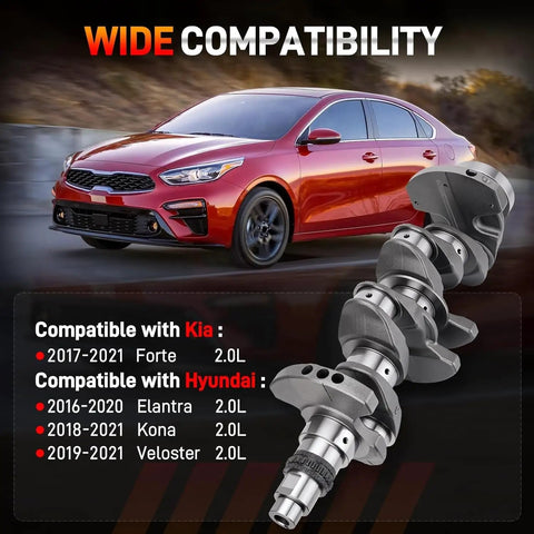 Engine Crankshaft And Connecting Rod Bearings Kit Fits 2.0L Kia Forte 2017-2021 And Hyundai Elantra 2016-2020 image