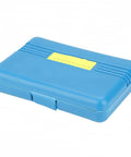 Blue storage box of 10 Piece Screw Tap Extractor Set For Removing Broken, Stripped, And Damaged Screws And Bolts