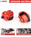 RC gear parts showing aluminum alloy and high strength steel for ARRMA 1/10 3S, compatible with Granite, Big Rock, Senton.