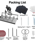 DIY Glass Bottle Cutter Kit For Round And Square Bottles With Upgraded Stainless Steel 201 Cutter, tools and accessories