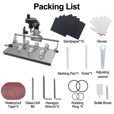 DIY Glass Bottle Cutter Kit For Round And Square Bottles With Upgraded Stainless Steel 201 Cutter, tools and accessories