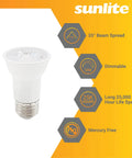 LED PAR16 Long Neck Recessed Spotlight Bulb 7 Watt 75 Watt Halogen Replacement 500 Lumens Dimmable ETL Listed 2700K Soft White