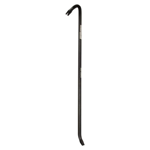 Gooseneck Wrecking Bar 36 Inch Heavy Duty Steel Pry Bar With Angled Chisel End Three Quarter Inch Bar Stock