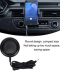 Tough 1W Car Radio External Speaker With 3.5mm Plug, Heavy Duty ABS Shell, shown installed in car dashboard next to mobile transceiver.
