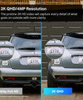 Comparison of 1080p Full HD versus 2K QHD video clarity in ColorPro 2K QHD Outdoor Camera with Daylight Clarity at Night