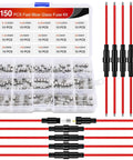 150 Pcs 5X20MM Fast Blow Glass Fuses Plus 10 Pcs 16AWG Inline Fuse Holders For Daily Driver Auto Electrical Repair, detailed kit with various fuse sizes.