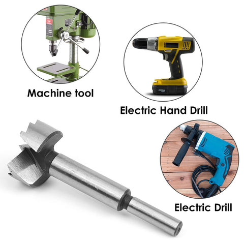 BAIDETS 8-piece Forstner bit set for woodworking; steel drill bits with center positioning