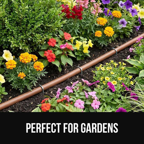 Beefy 6 Inch Landscape Staples 50 Pack 11 Gauge Galvanized Steel Stakes With Ultra Sharp Tip anchoring garden irrigation line