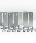 J6 Track Jamb Bracket Set For Garage Doors, Heavy Duty Replacement Hardware With 8 Brackets, Nuts And Bolts