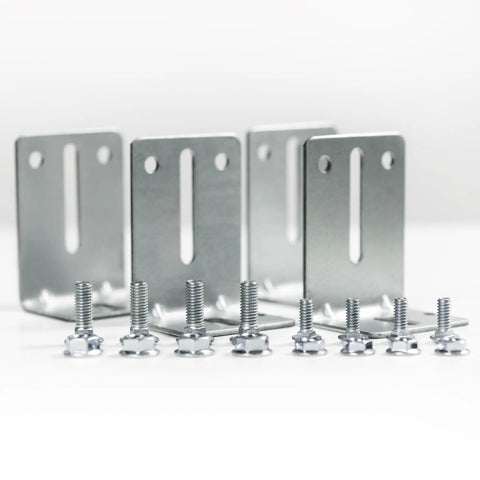 J6 Track Jamb Bracket Set For Garage Doors, Heavy Duty Replacement Hardware With 8 Brackets, Nuts And Bolts