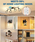 Wireless Remote Light Switch Kit With Expandable Wall Modules in various home lighting setups