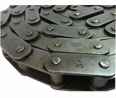 Tough As Nails Agricultural Conveyor Roller Chain 10 Feet Long With Connecting Link Ansi Ca557 Heavy Duty Steel Drive Chain For Tractors And Industrial Machinery
