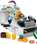 Beast Mode Flexible Shaft Bench Grinder Polishing Drill For Jade Wood Jewelry Crafting With Hustle Ready Aluminum Rod in action with various crafted stones.