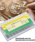 Friction Bar Watch Band Pin Set For Quick Strap Repairs, 304 Stainless Steel 1.2mm Pins, 8 To 27mm Range, kit in packaging