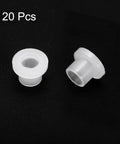 Flanged Sleeve Bearings Nylon Bushings 6mm Bore 8mm OD 8.1mm Length White Self Lubricating Plastic Bearings Pack of 20