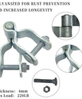 Heavy Duty 1 3/8 Inch Chain Link Fence Gate Post Hinge Set Built Tough Galvanized Carbon Steel 4 Pack For 32mm Pipe Panels Male And Female Hinges Max Load 220 Lb Fits 1 3/8 Inch Posts Easy Install