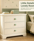 Fresh Vintage Light Green Ceramic Pumpkin Drawer Knobs And Cabinet Pulls With No Mess Installation For A Fast Furniture Glow Up That Brings Sweet Cozy Vibes To Your Kitchen And Pantry on a dresser.