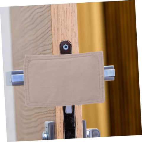 Soft door silencers and closers with elastic straps cushion every slam, protect little fingers, prevent doors from slamming and pinching
