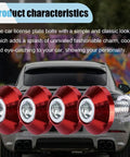 Heavy Duty Premium Red Aluminum Alloy Motorcycle License Plate Bolts 4 Piece Set close-up showing shiny red anodized design.