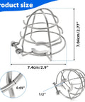 10 Pack Half Inch Zinc Plated Steel Fire Sprinkler Head Guards With Stainless Mounting Hardware Ultimate Cage Cover For Commercial Safety Systems built tough 2.9 inch size image