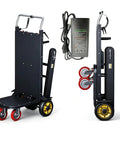 Motorized Electric Stair Dolly With Thick Rubber Tracks And 70 Inch Handle For Safe Moving On Narrow Stairs, Heavy Duty Cart Handles Up To 200 Kilos Effortless Lifting with charger.