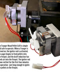 Auger Motor Replacement For Wood Pellet Grills With 2.0 RPM 110V 60Hz 2 Pole Universal Feeding Gear setup with wiring