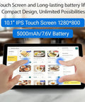 10.1 inch IPS Touchscreen Panel PC running Win 11 with Intel Celeron N5095 for kiosk solution with smooth performance.
