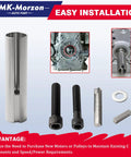 Heavy Duty Engine Pulley Crank Shaft Sleeve Adapter For Quick Gearbox Swaps, includes bolts and keys for easy installation.